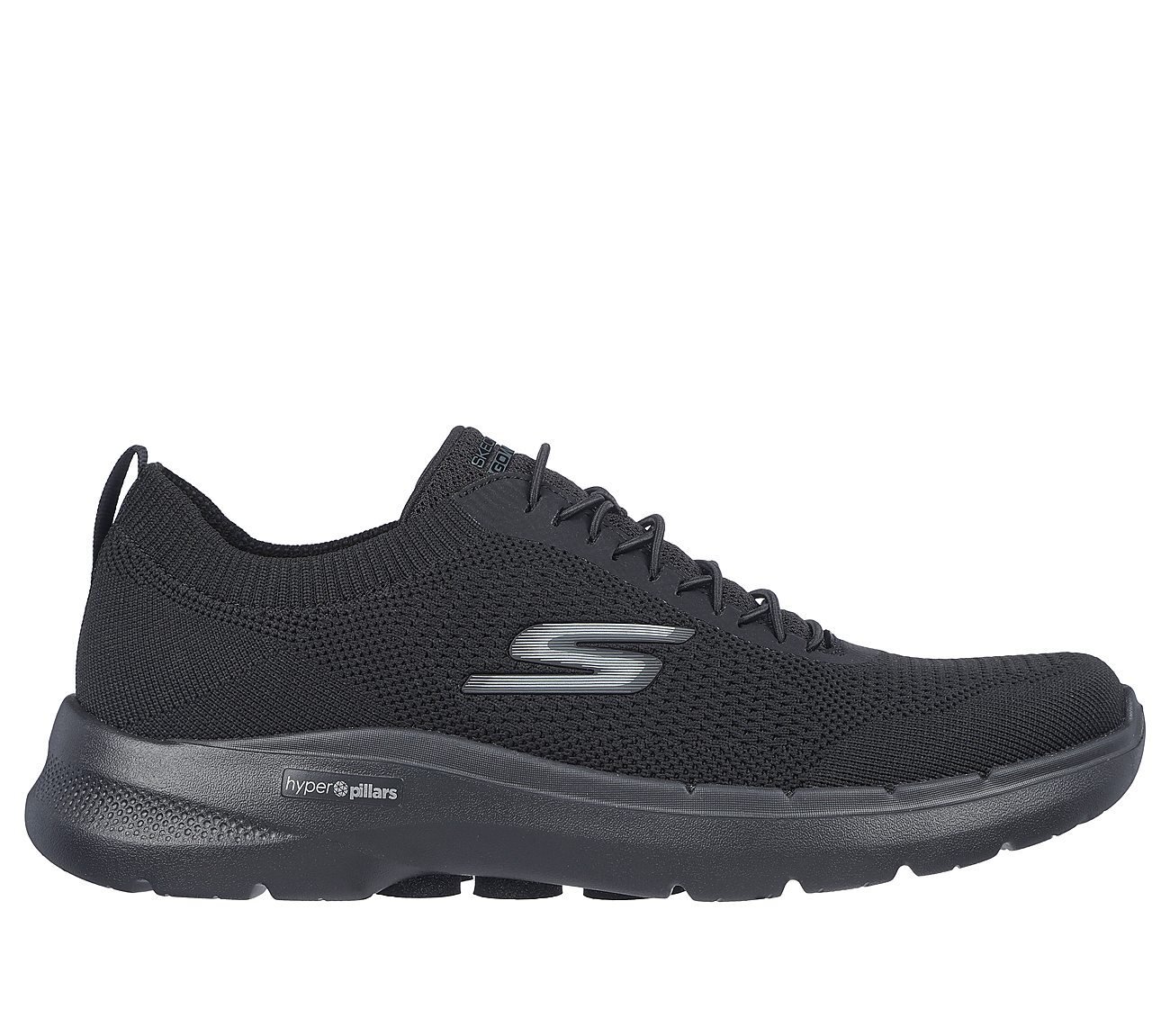 GO WALK 6 - MODERNIZED, BBLACK Footwear Lateral View