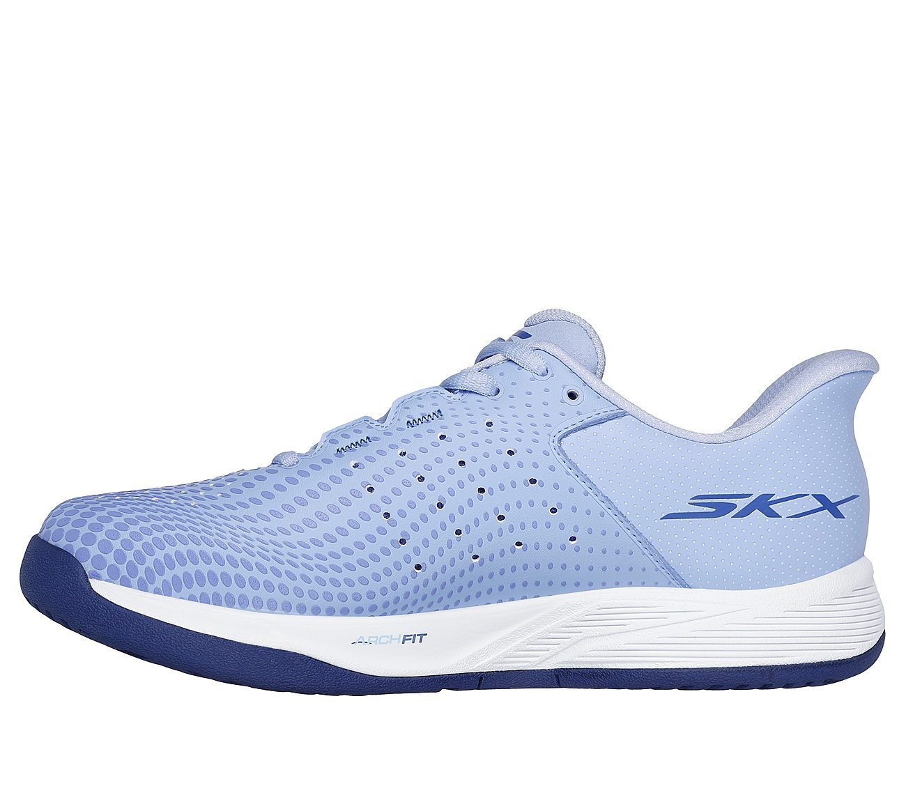 SKECHERS VIPER COURT RELOAD, BLUE/WHITE Footwear Left View