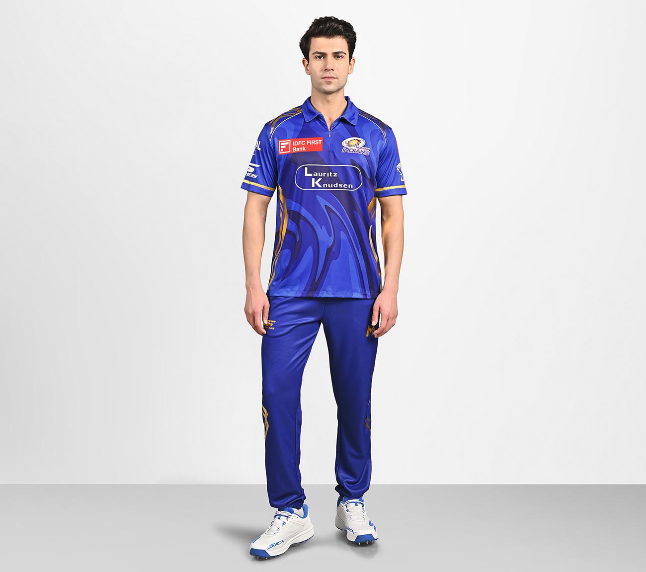 MUMBAI INDIANS: IPL REPLICA JERSEY 2025, ROYAL/NAVY/LIME Apparel Right View