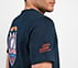 MUMBAI INDIANS: WICKET HD T-SHIRT, NAVY/PERIWINKLE