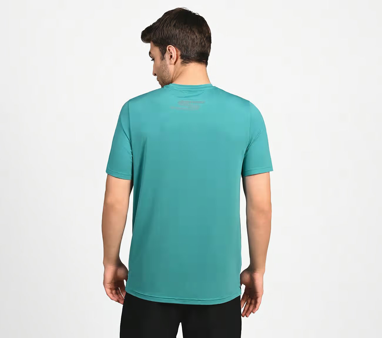 FIRFLY RUN TEE, LAVENDER/TURQUOISE Apparel Left View