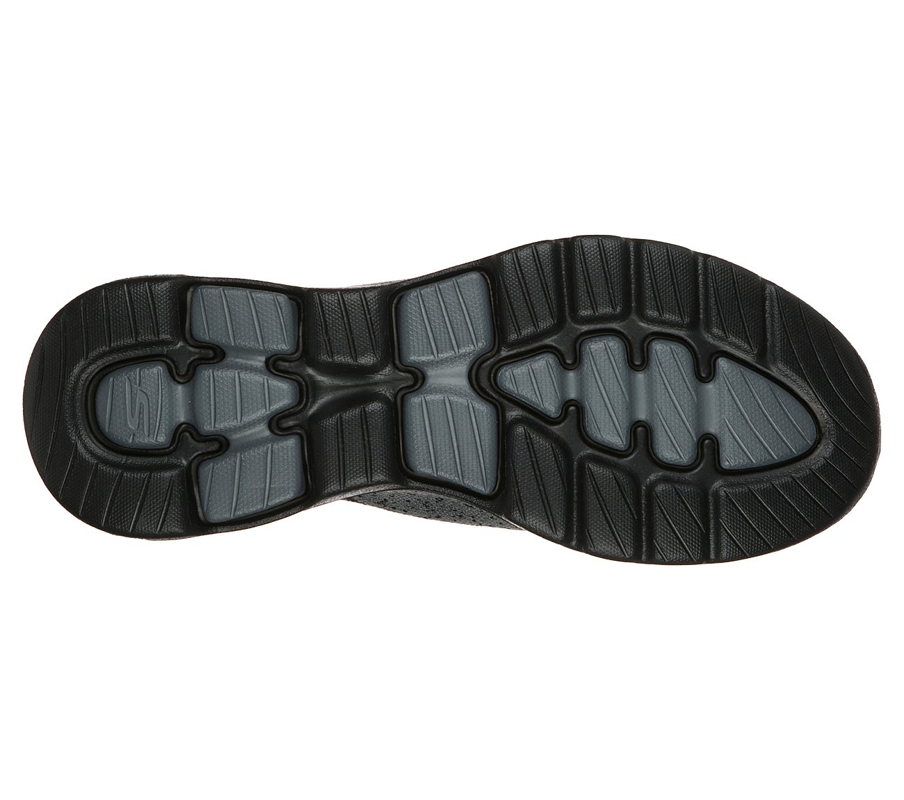 GO WALK 5-MERRITT, BLACK/CHARCOAL Footwear Bottom View