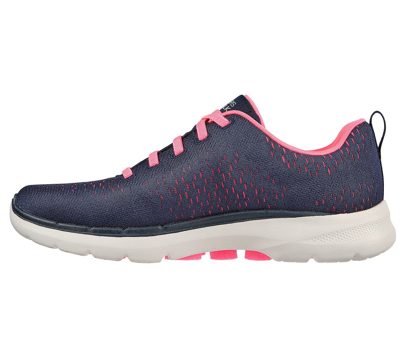 GO WALK 6 - ADORA, NAVY/HOT PINK Footwear Left View