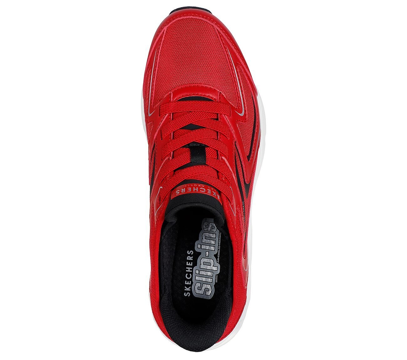 TRES-AIR UNO - VISION-AIRY SLIP-INS, RED/BLACK Footwear Top View