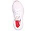 GO WALK DISTANCE WALKER, WHITE/HOT CORAL Footwear Top View