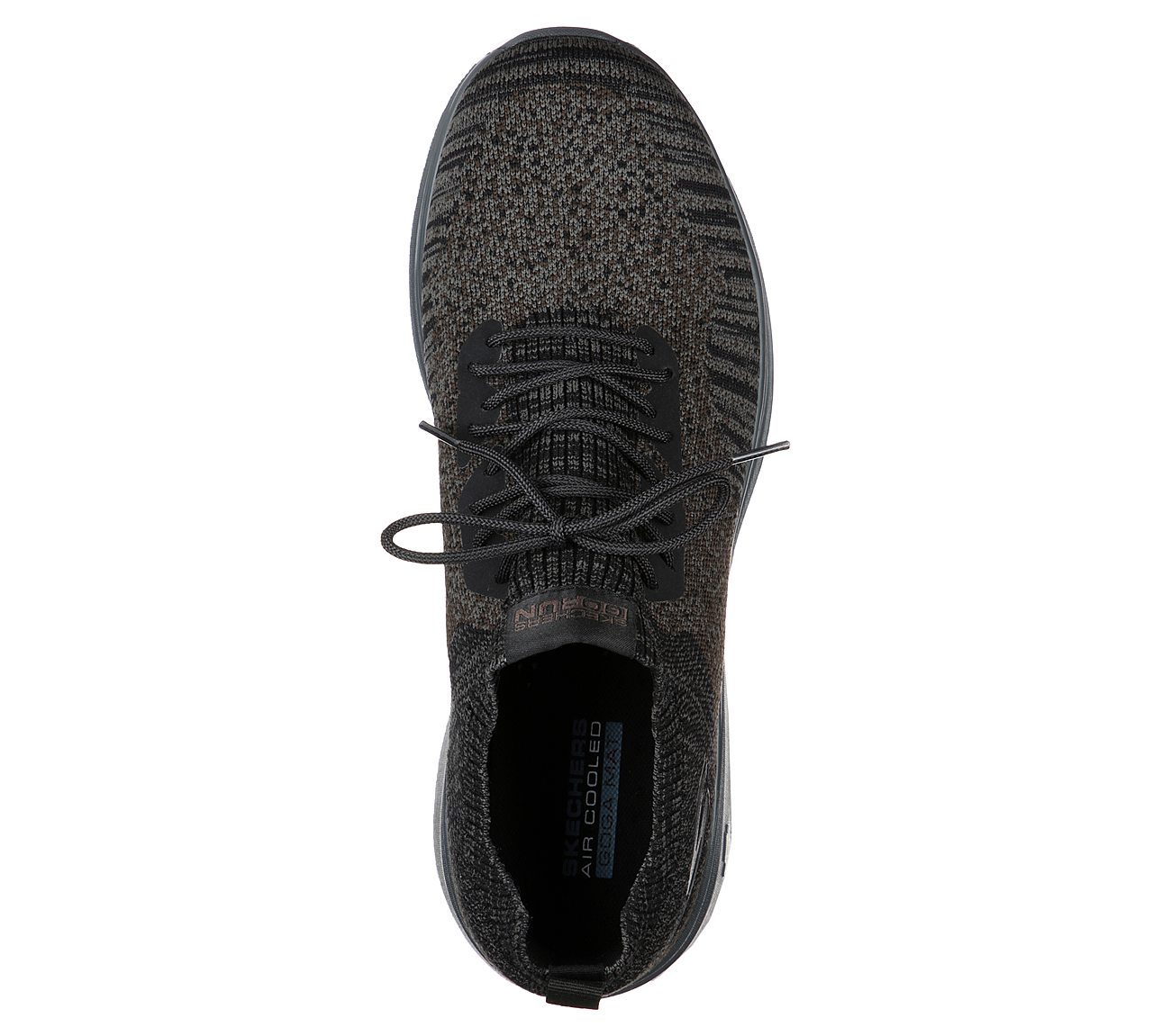 GO RUN FAST, BLACK/CHARCOAL Footwear Top View