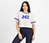 MUMBAI INDIANS: MESH CROP TOP, WHITE