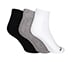 3PK MENS 1/2 TERRY ANKLE, WHITE/BLACK/GREY