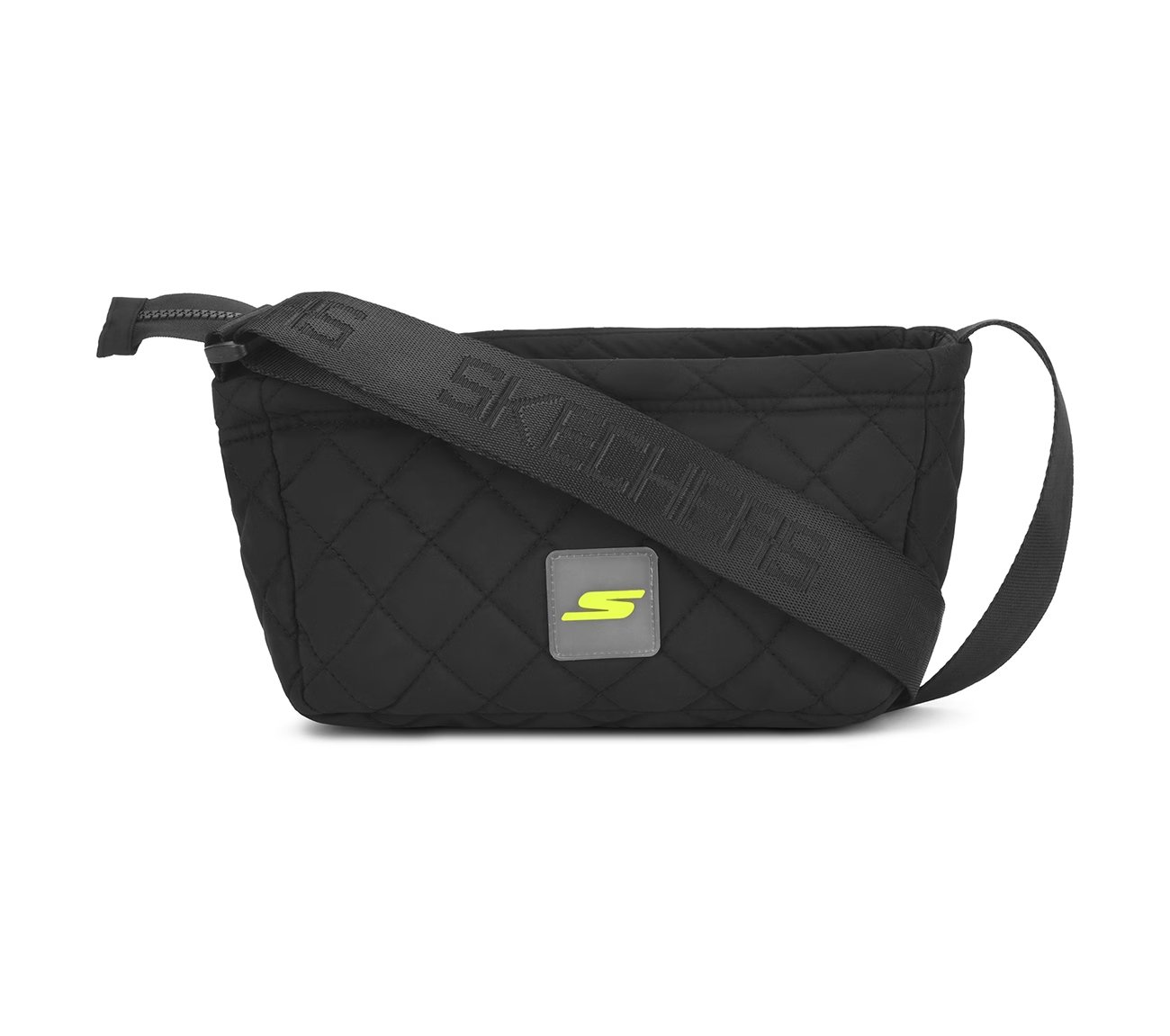 QUILTED SIDE BAG, BBBBLACK Accessories Lateral View