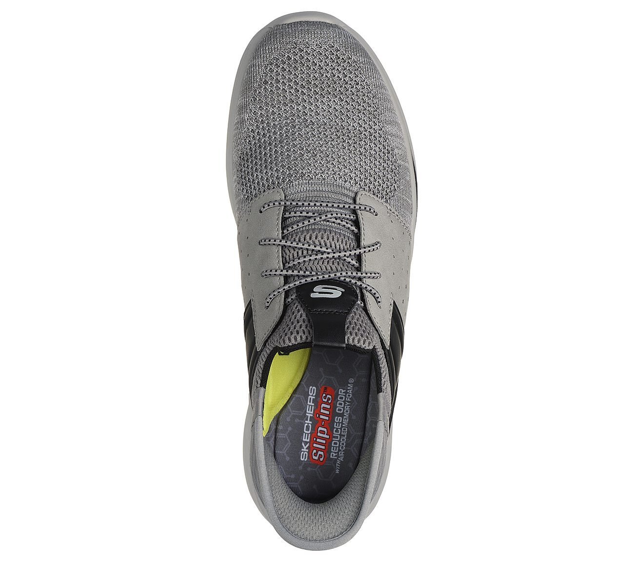 SKECHERS SLIP-INS RF: SLADE - OCON, GREY Footwear Top View