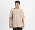 OVERSIZED SKECHERS T-SHIRT, NATURAL/SILVER