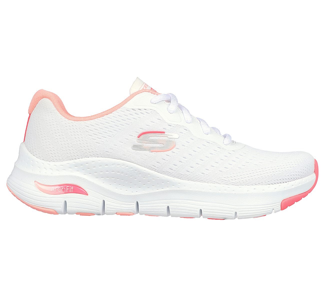 Skechers air infinity white rose gold sale