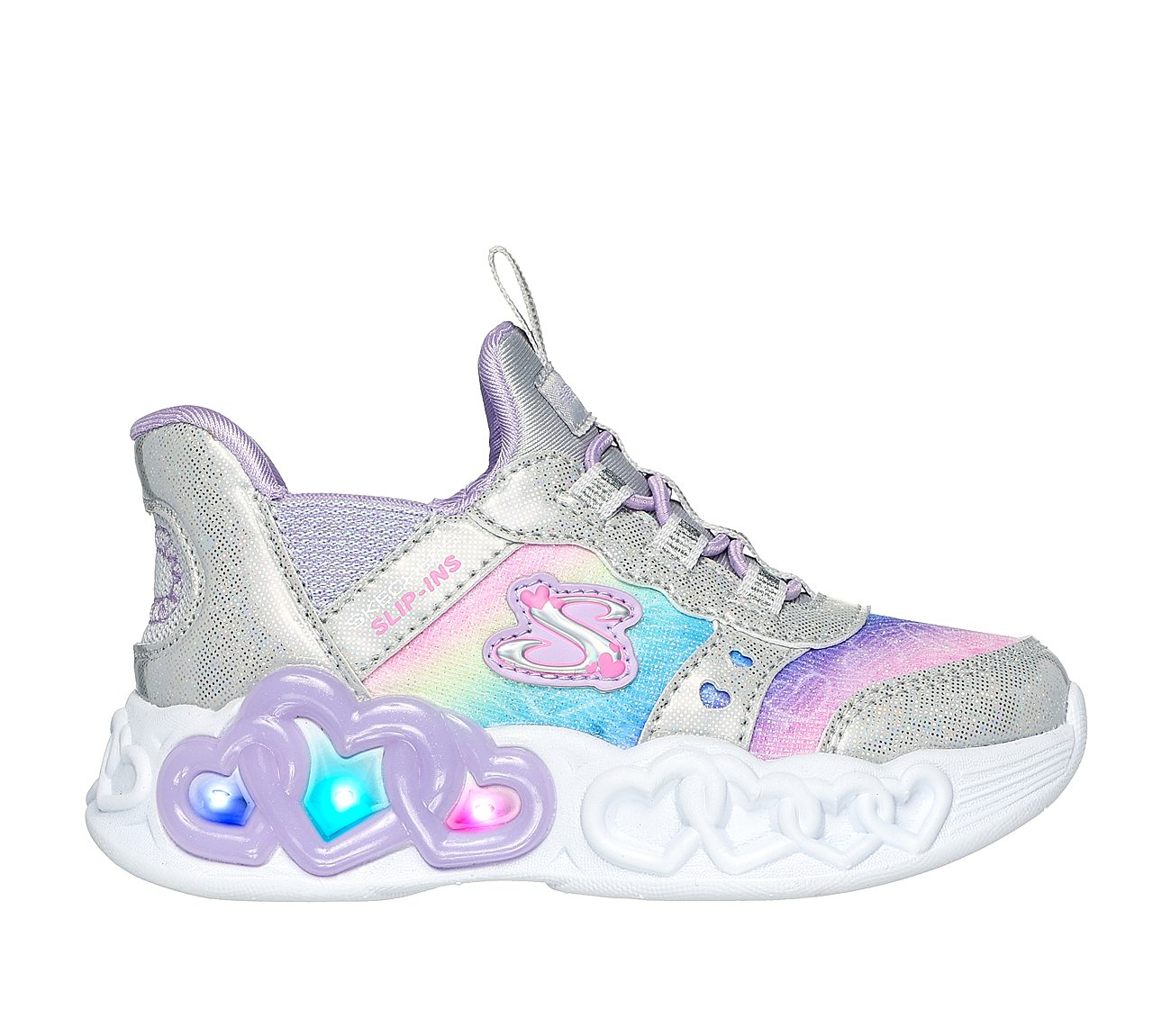 INFINITE HEART LIGHTS - ETERN, SILVER/MULTI Footwear Right View