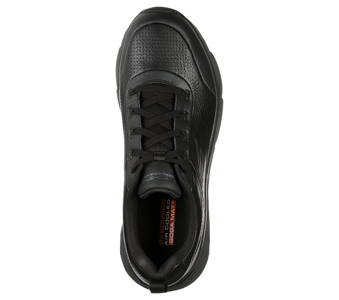 MAX CUSHIONING ELITE-LUCID, BLACK/CHARCOAL Footwear Top View