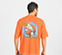 PICKLEBALL OVERSIZE T-SHIRT, TURQUOISE/CORAL Apparel Left View