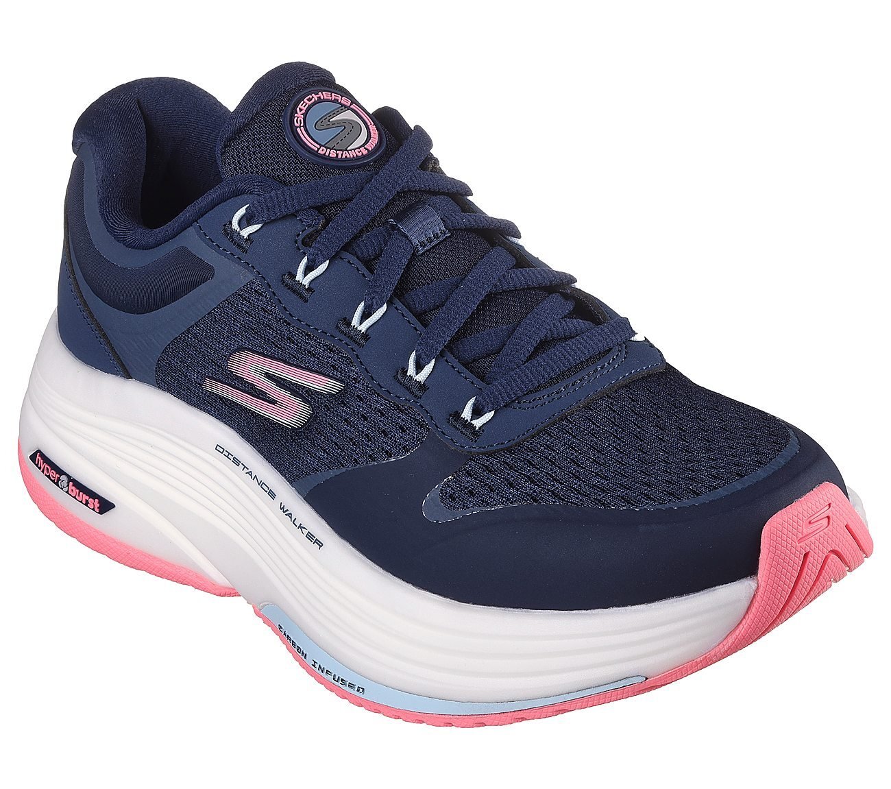 GO WALK DISTANCE WALKER - FRESH LOOK, NAVY/PINK Footwear Right View