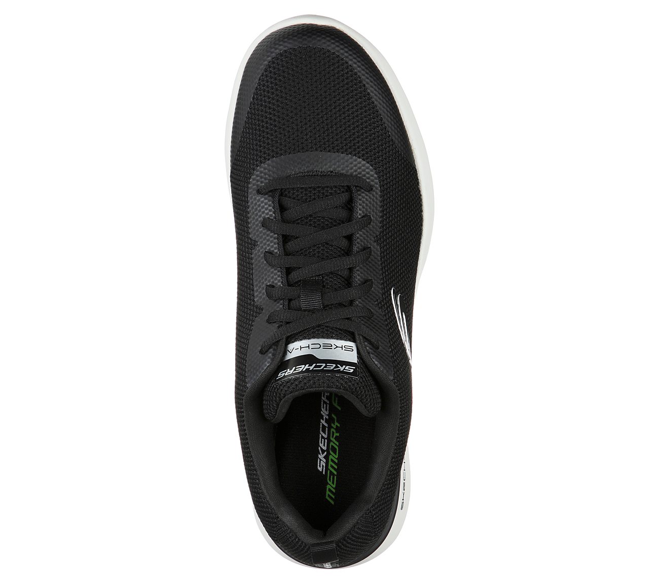 SKECH-AIR DYNAMIGHT - WINLY, BLACK/WHITE Footwear Top View