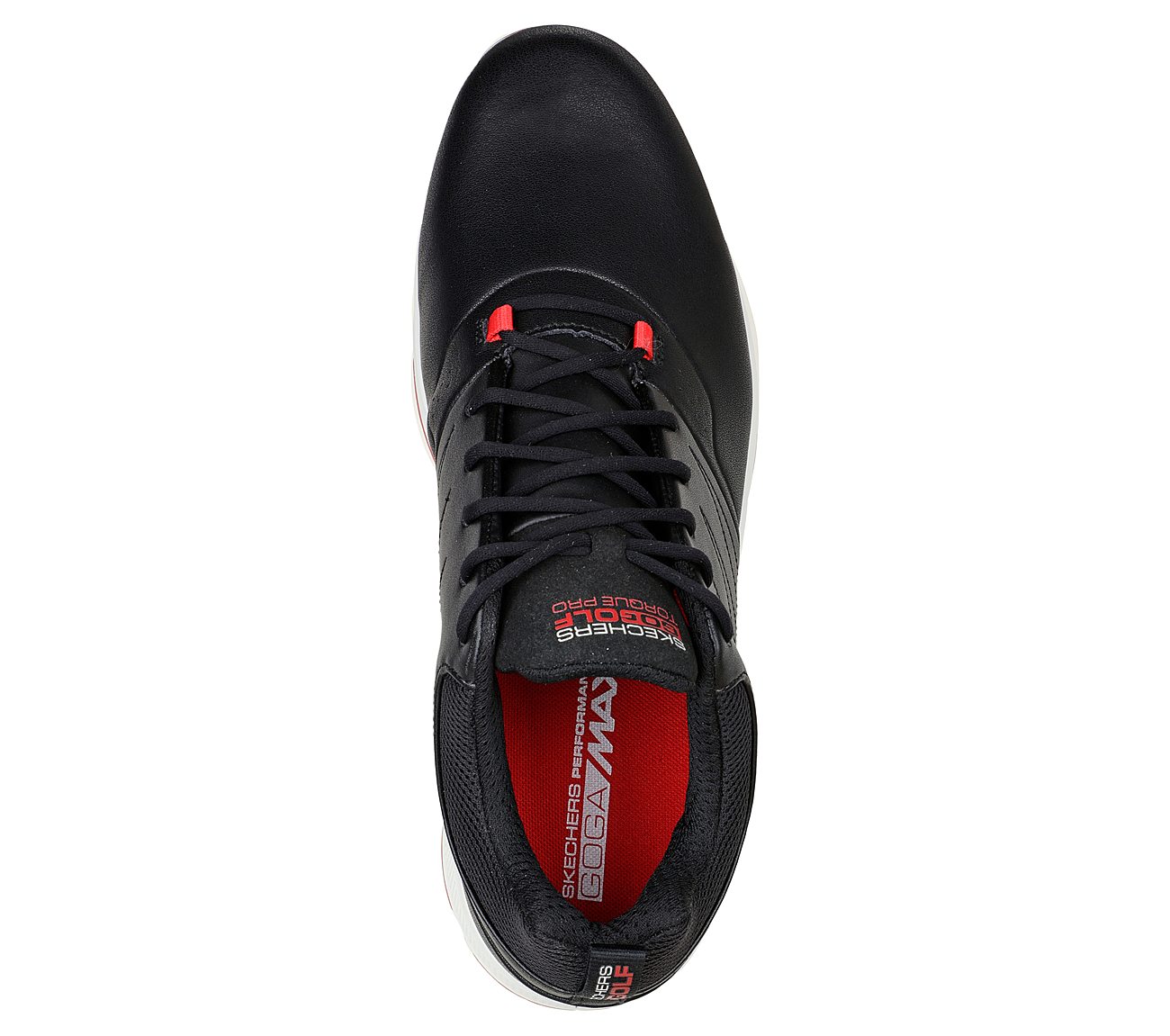 GO GOLF TORQUE - PRO, BLACK/RED Footwear Top View