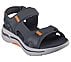 GO WALK ARCH FIT SANDAL-MISSI, CHARCOAL/ORANGE Footwear Right View