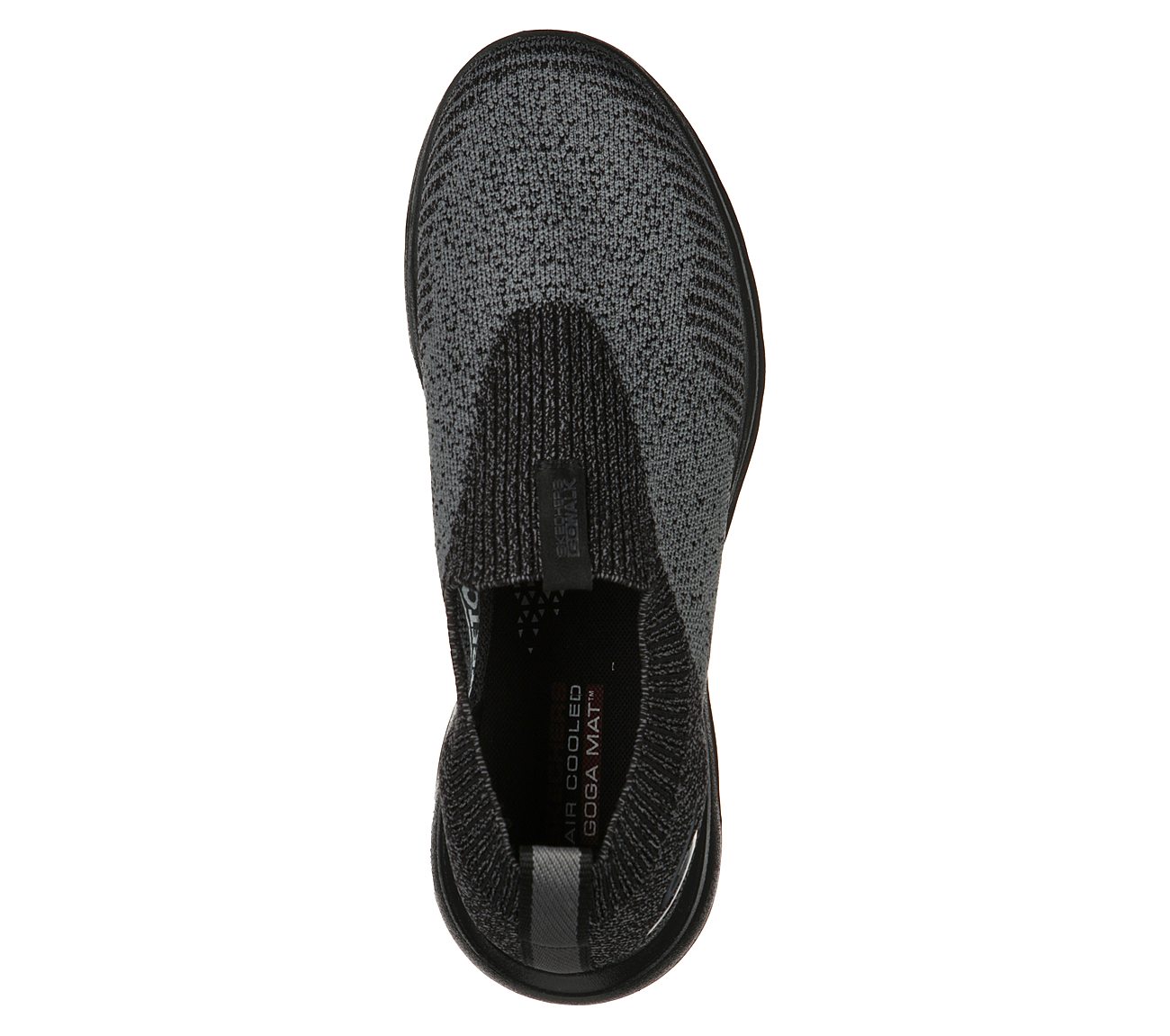 GO WALK 5-MERRITT, BLACK/CHARCOAL Footwear Top View