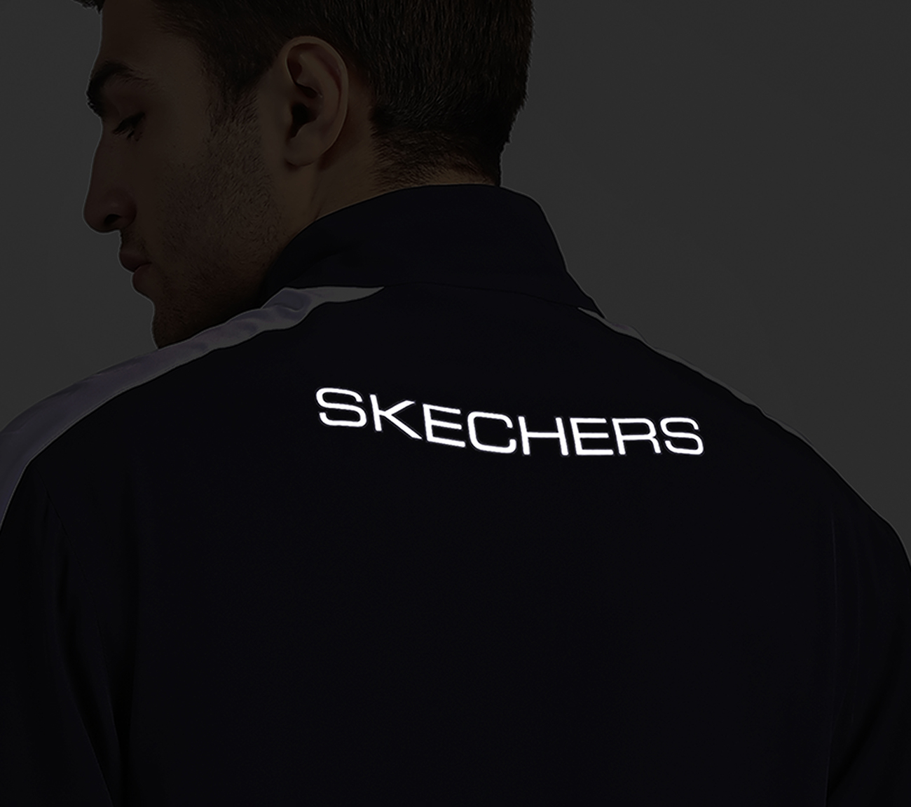 MENS COLORBLOCK TRACK JACKET, NAVY Apparel Left View