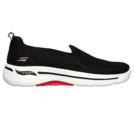 Skechers Black/Hot Pink Go Walk Arch Fit Grateful Womens Walking Shoes ...