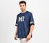 MUMBAI INDIANS: MESH T-SHIRT, NAVY/PERIWINKLE