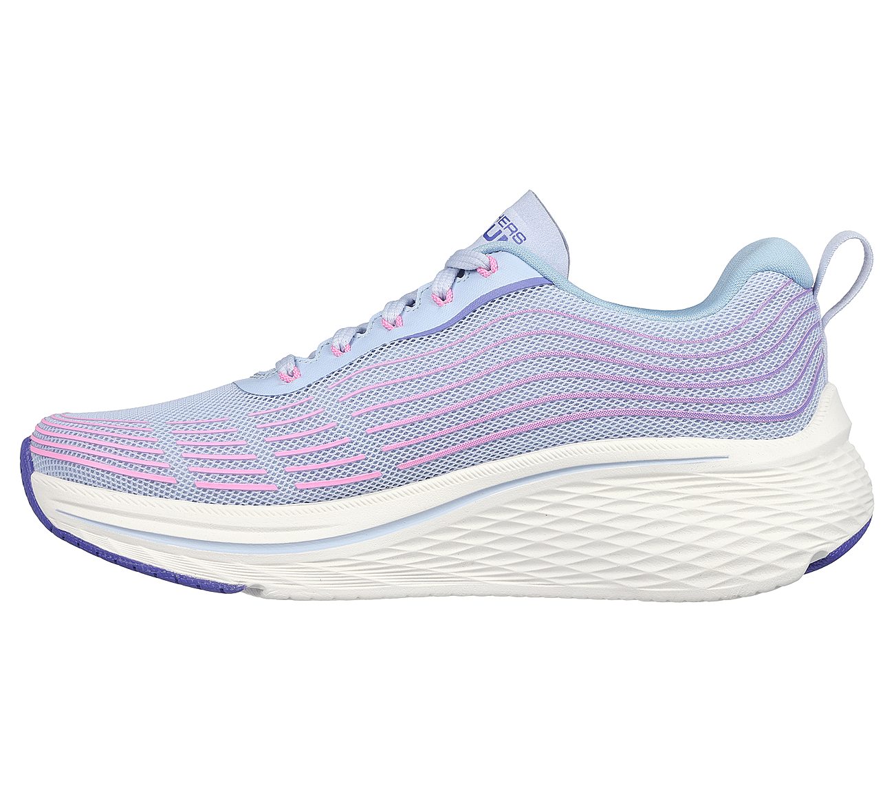 MAX CUSHIONING ELITE 2, LIGHT BLUE/PINK Footwear Left View