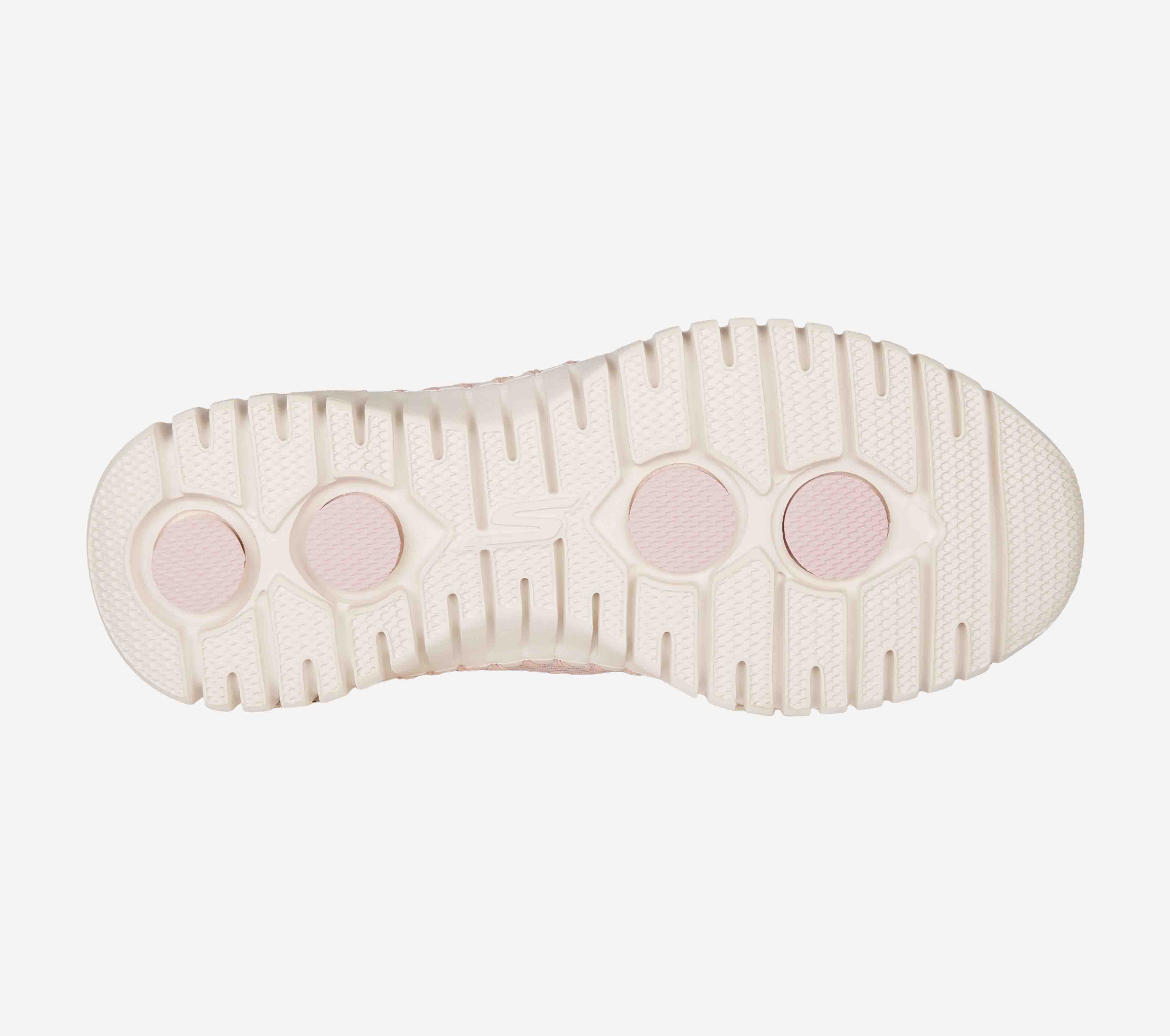 GO WALK SMART-SILVER CLOUD, LLLIGHT PINK Footwear Bottom View