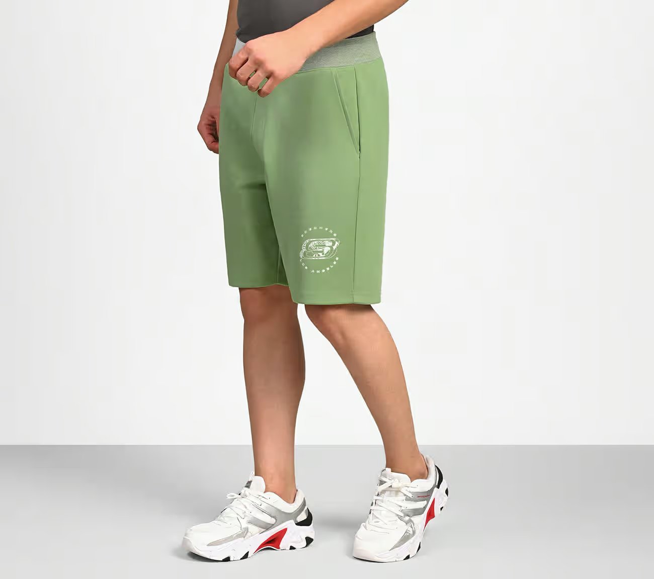 AD SPRINT SHORTS, OLIVE Apparel Top View