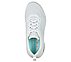 GO WALK ARCH FIT-MOTION BREEZ, WHITE/SILVER Footwear Top View