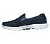 GO WALK 3 - ACCOMPLISH, NAVY/WHITE Footwear Left View