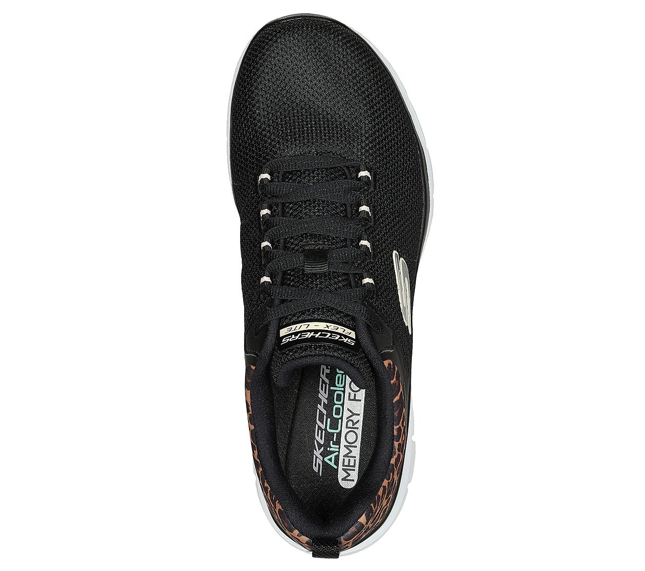 FLEX APPEAL 4.0-WILD BALLAD, BLACK/LEOPARD Footwear Top View