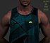 FIRFLY AOP TANK, TEAL/BLUE