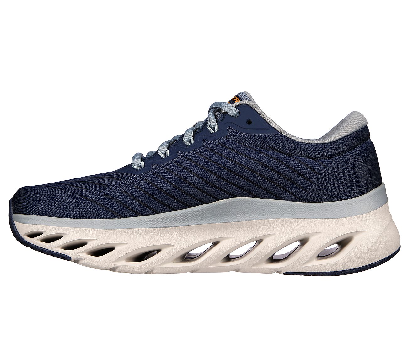 ARCH FIT GLIDE-STEP - KRONOS, NAVY/GREY Footwear Left View