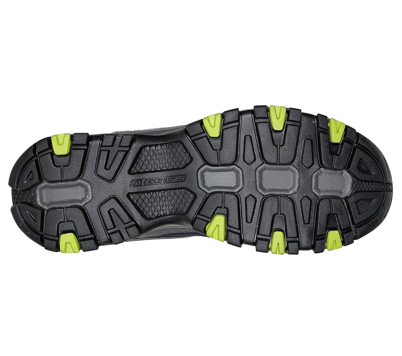 TERRABITE - TRAILBORN, NAVY/LIME Footwear Bottom View