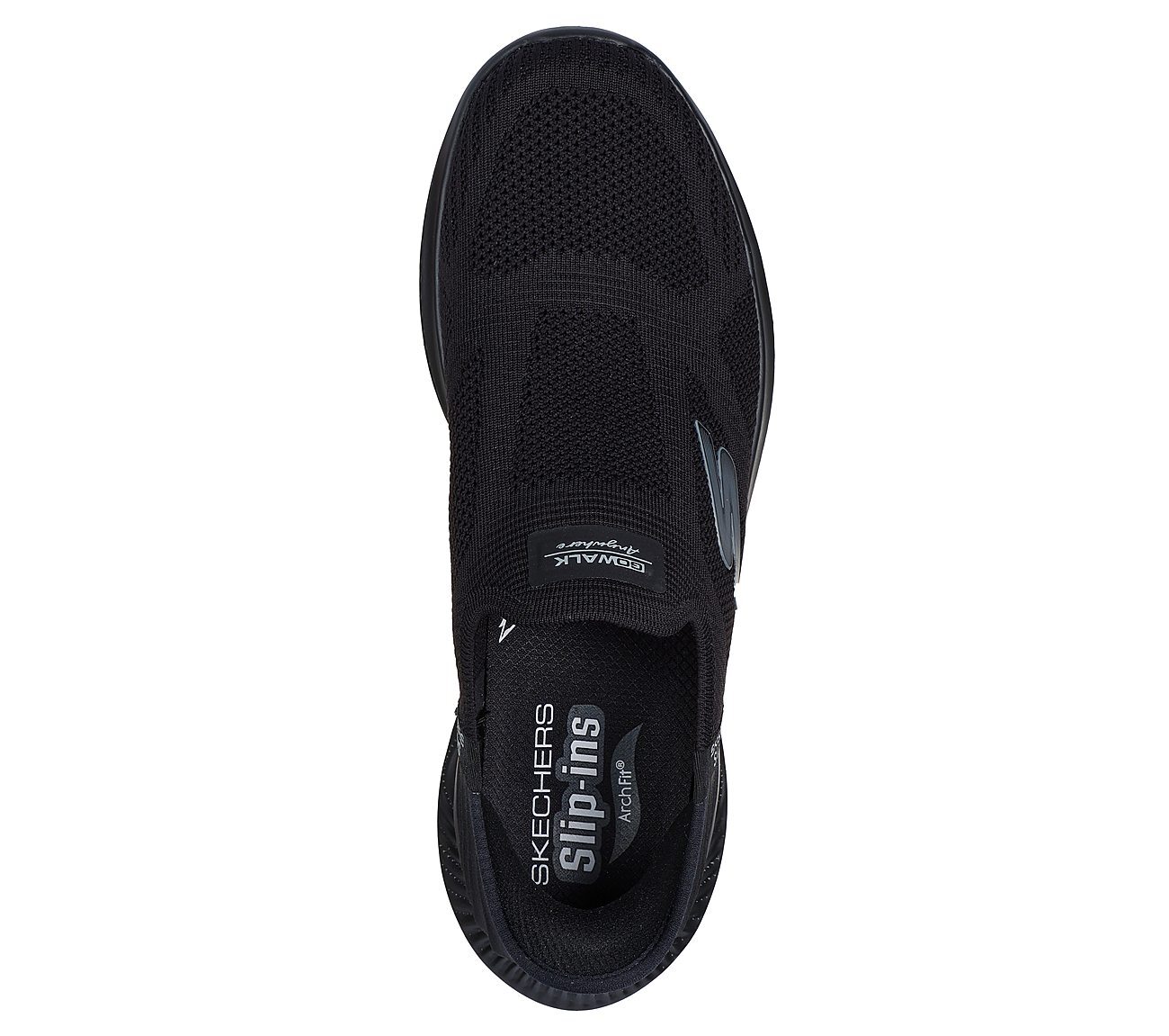 GO WALK ANYWHERE - THE TOURIS, BBLACK Footwear Top View