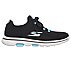 GO WALK 5 - UPRISE, BLACK/TURQUOISE Footwear Right View