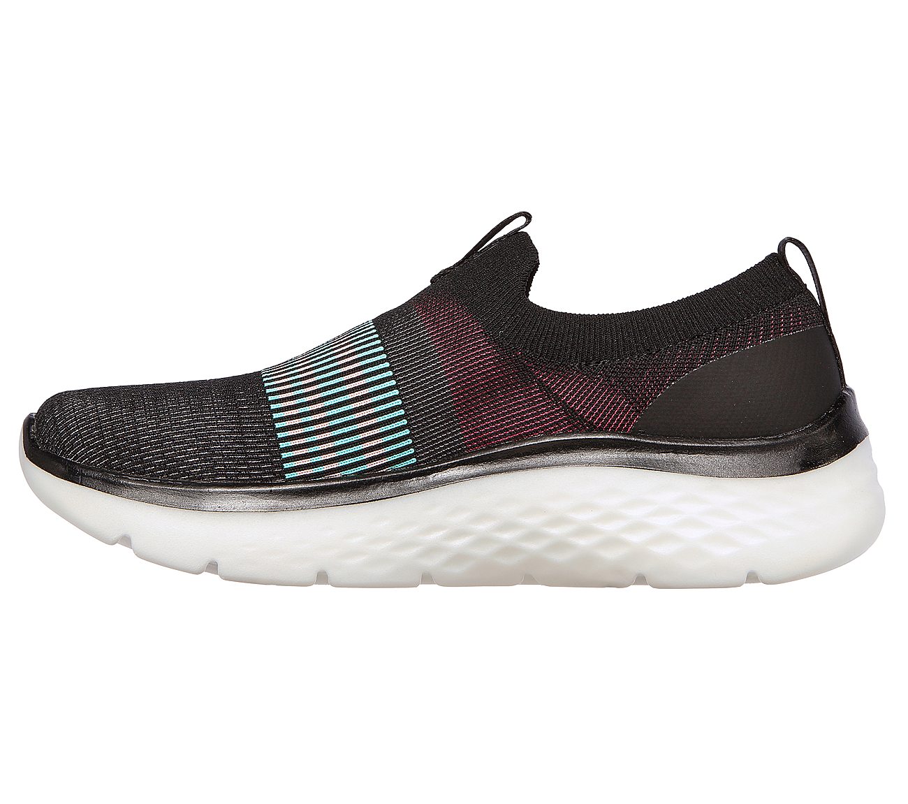 GO WALK HYPER BURST-RAPID HIG, BLACK/MULTI Footwear Left View