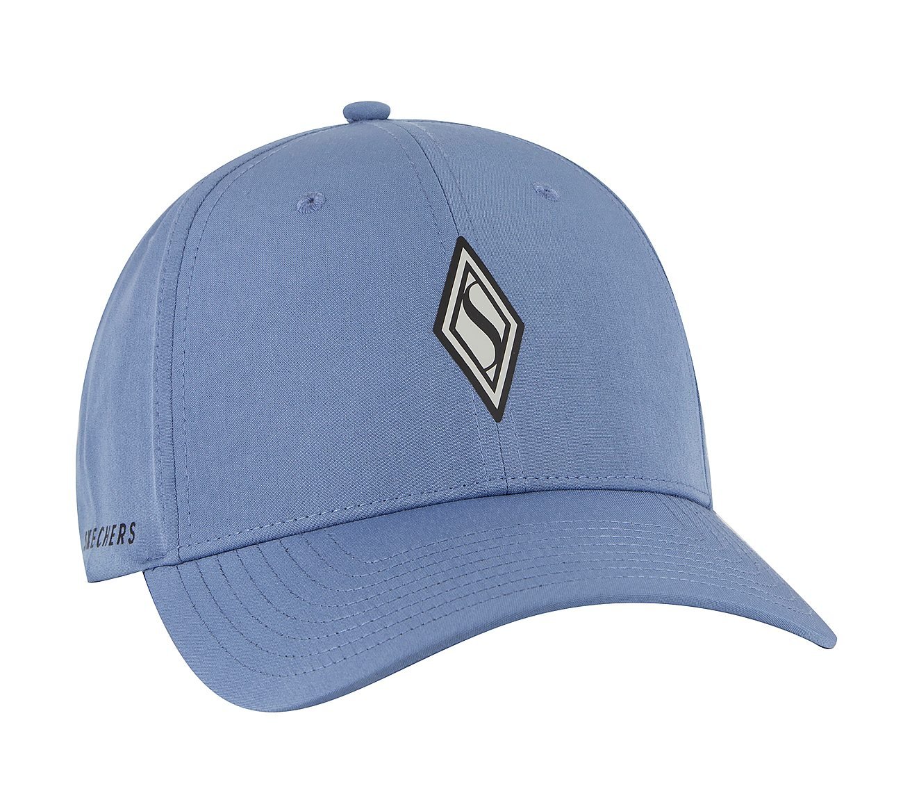 SKECHWEAVE DIAMOND SNAPBACK HAT, BLUE/GREY Accessories Left View