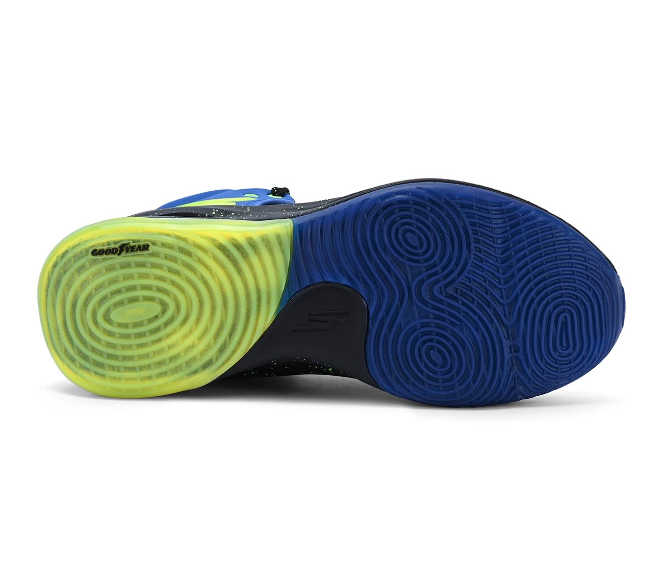 SKX FLOAT-Basketball, BLUE/BLACK Footwear Bottom View