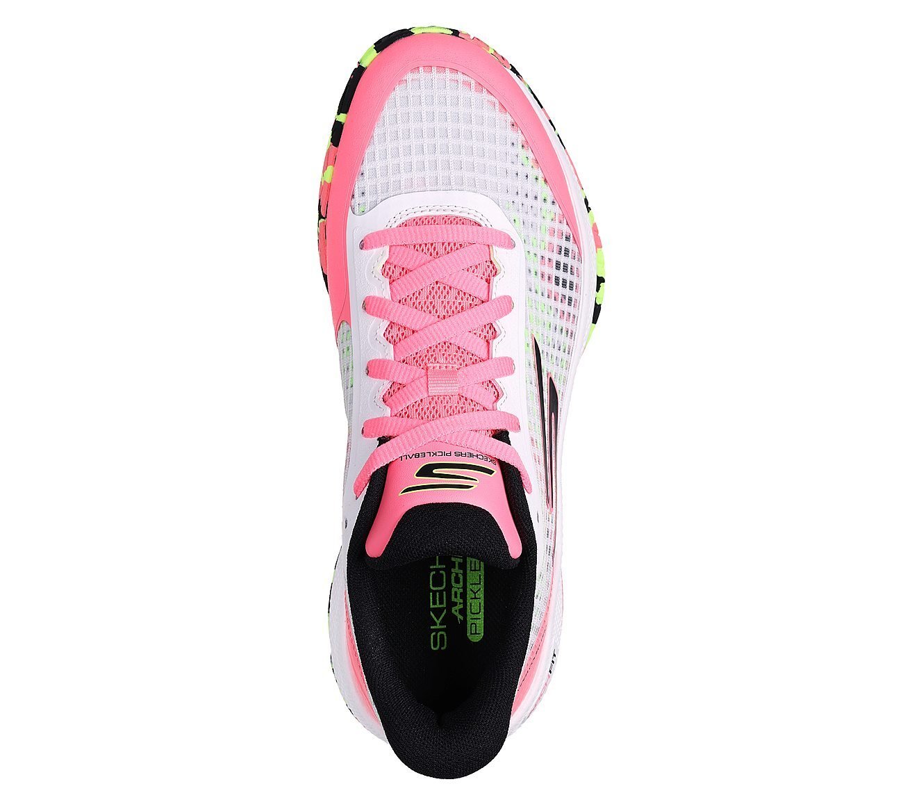 Skechers Viper Court Pro - Pickleball, WHITE/MULTI Footwear Top View