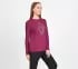 RHINESTONE BURST LS TEE, RED PLUM