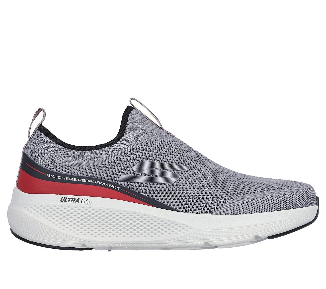 GO RUN ELEVATE - UPLIFT, GREY Footwear Lateral View