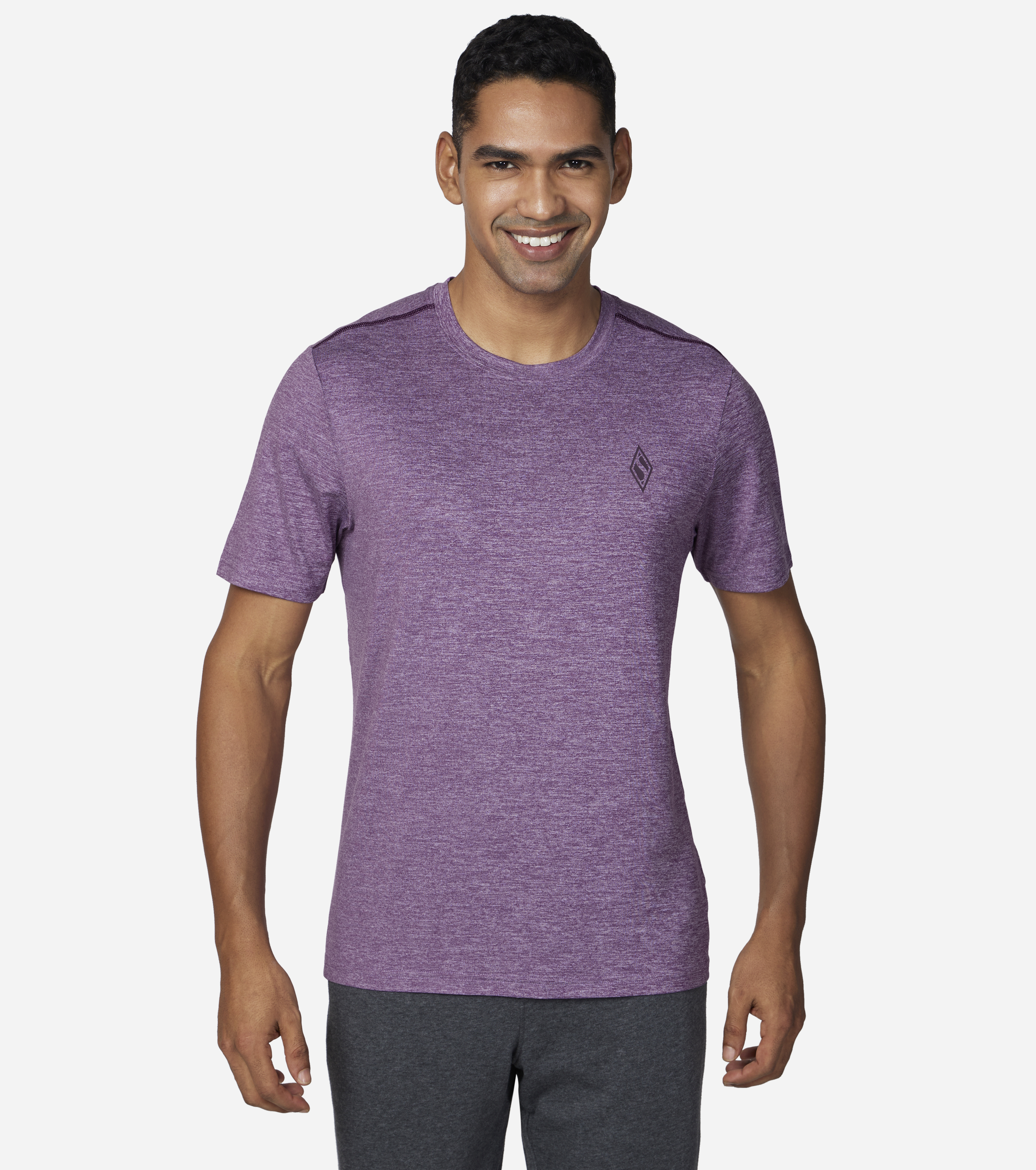 Skechers t shirt mens on sale purple