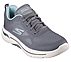 GO WALK ARCH FIT, GREY/AQUA Footwear Right View