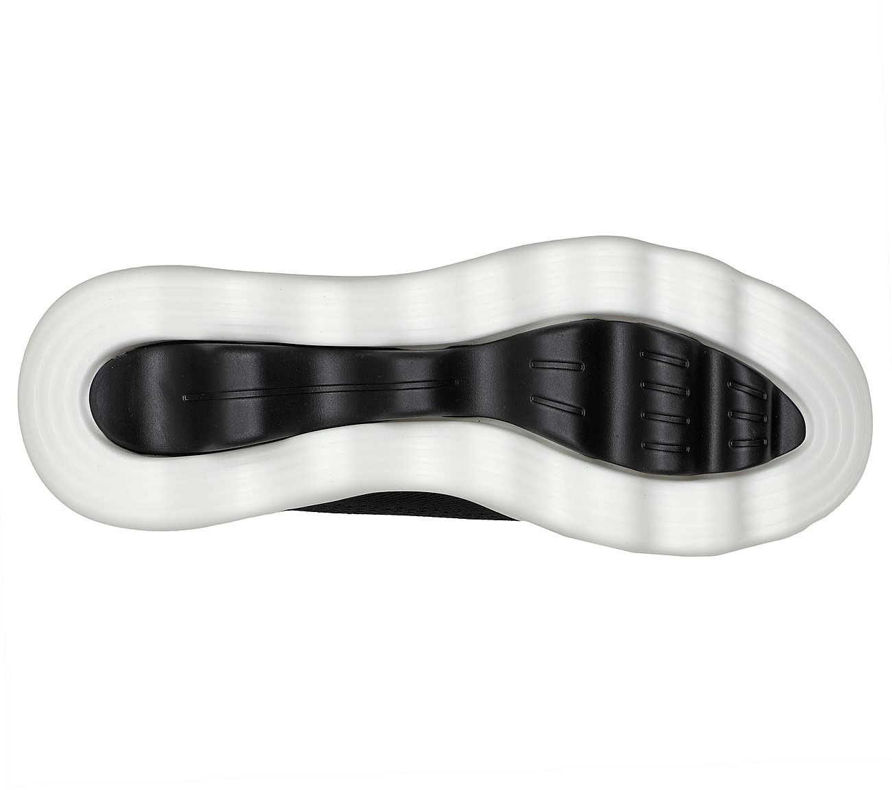 GO WALK MASSAGE FIT - TIDAL, BLACK/WHITE Footwear Bottom View