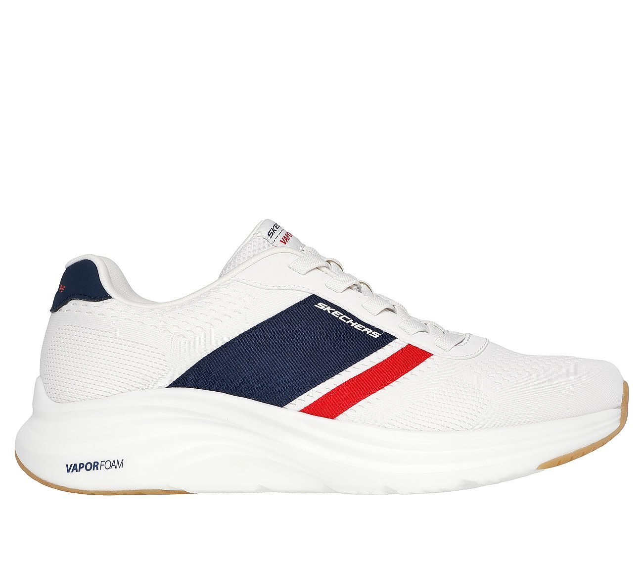 VAPOR FOAM - TROFEE, WHITE/NAVY/RED Footwear Lateral View