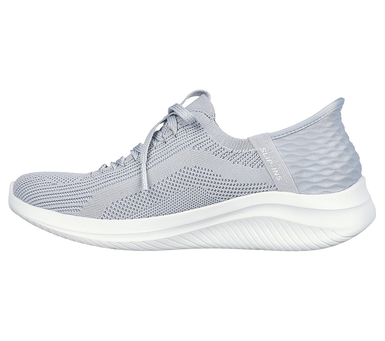 Skechers Slip-ins: Ultra Flex 3.0 - Brilliant, GREY Footwear Left View