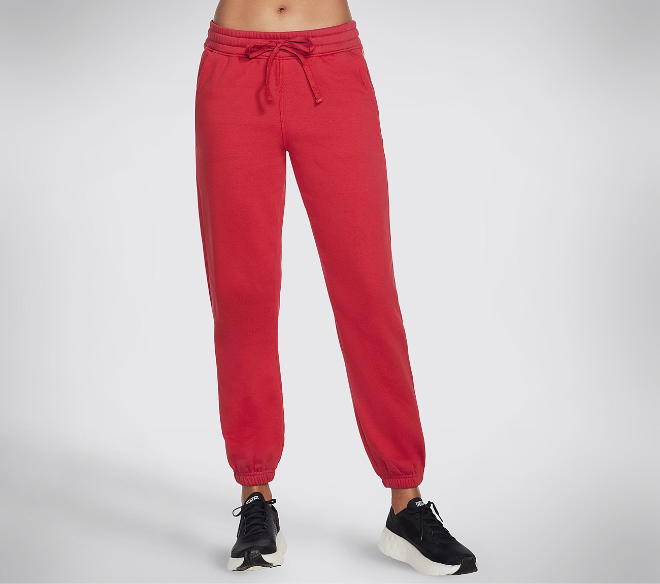 SKECHSWEATS DIAMOND CHAIN JOGGER, RED Apparels Lateral View